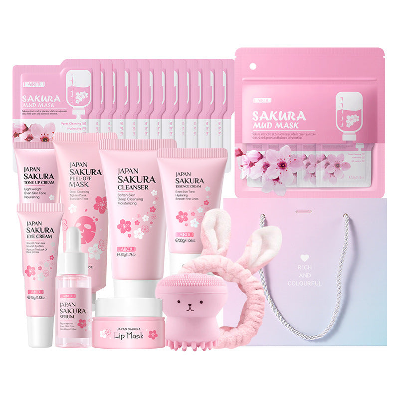 The Sakura Bloom Ritual Set — 11-Piece Brightening & Hydration System